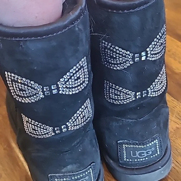 Ugg women's black boots size 6 - Picture 5 of 6